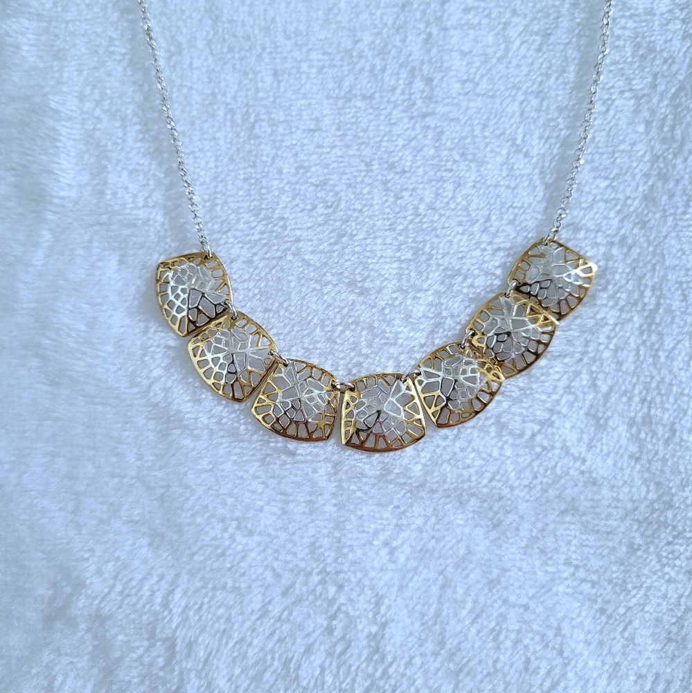 Argento Vivo Square⏹️ Plate🍽 Necklace - Picture 9 of 15